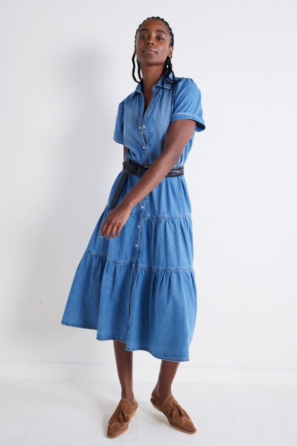 Breaking Free Long Denim Dress