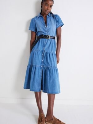 Breaking Free Long Denim Dress