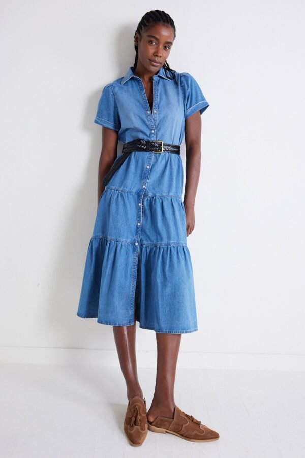 Breaking Free Long Denim Dress