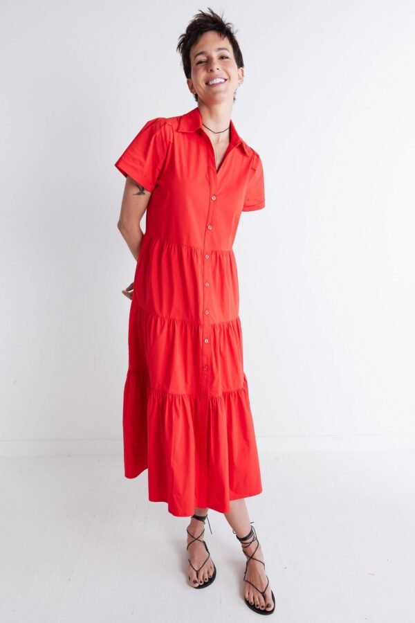 Breaking Free Long Poplin Dress