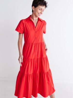 Breaking Free Long Poplin Dress