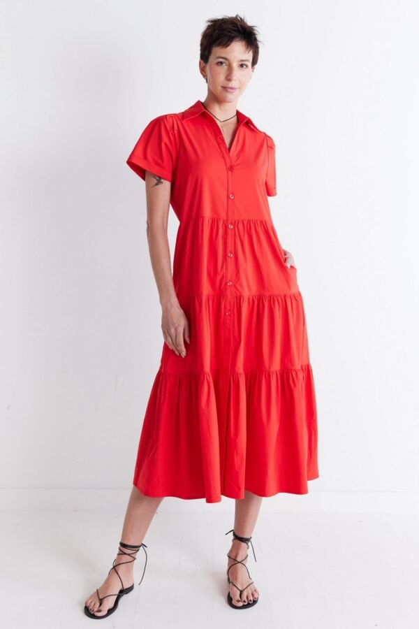 Breaking Free Long Poplin Dress