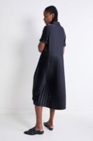 One-Sided Pleated Slinky Dress